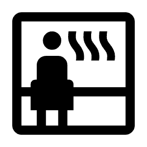 Sauna Fill Icon from Outlined Fill - Material Symbols Set