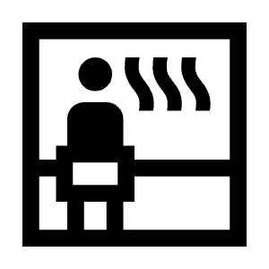 Sauna Icon from Sharp Line - Material Symbols Set