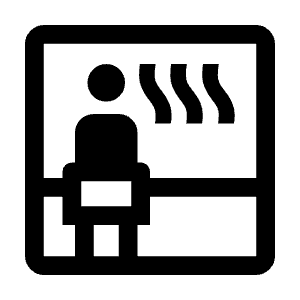 Sauna Icon from Outlined Line - Material Symbols Set