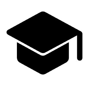 School Fill Icon from Rounded Fill - Material Symbols Set