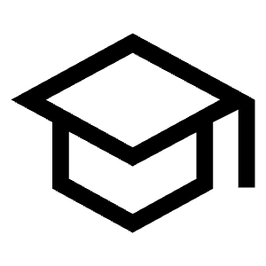 School Icon from Outlined Line - Material Symbols Set