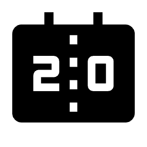 Scoreboard Fill Icon from Outlined Fill - Material Symbols Set