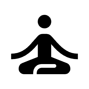 Self Improvement Icon from Sharp Line - Material Symbols Set