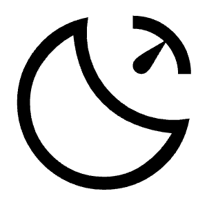 Sleep Score Icon from Sharp Line - Material Symbols Set