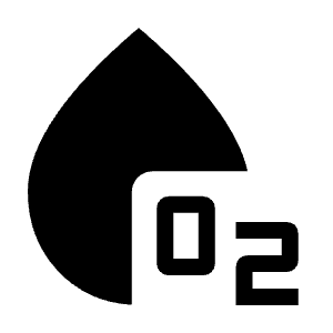 Spo2 Fill Icon from Outlined Fill - Material Symbols Set