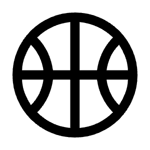 Sports Basketball Icon from Outlined Line - Material Symbols Set