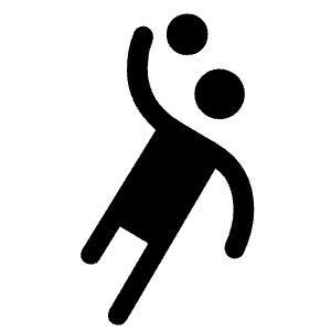 Sports Handball Fill Icon from Rounded Fill - Material Symbols Set