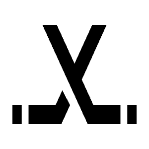 Sports Hockey Fill Icon from Sharp Fill - Material Symbols Set