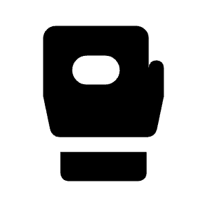 Sports Mma Fill Icon from Rounded Fill - Material Symbols Set