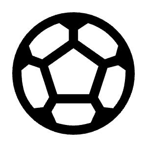 Sports Soccer Fill Icon from Rounded Fill - Material Symbols Set