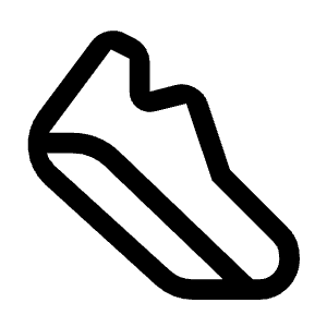 Steps Icon from Outlined Line - Material Symbols Set