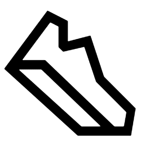 Steps Icon from Sharp Line - Material Symbols Set