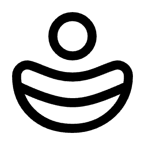 Stress Management Icon from Sharp Line - Material Symbols Set