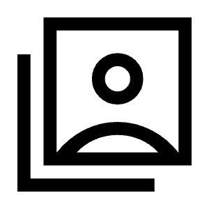 Switch Account Icon from Sharp Line - Material Symbols Set