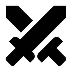 Swords Fill Icon from Outlined Fill - Material Symbols Set