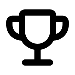 Trophy Icon from Rounded Line - Streamline Material Free Set