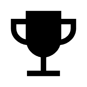 Trophy Fill Icon from Sharp Fill - Material Symbols Set