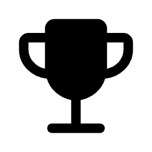 Trophy Fill Icon from Rounded Fill - Material Symbols Set