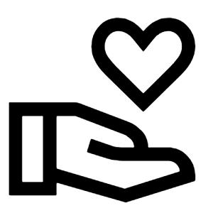 Volunteer Activism Icon from Outlined Line - Material Symbols Set