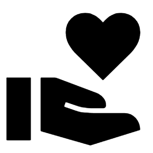 Volunteer Activism Fill Icon from Outlined Fill - Material Symbols Set