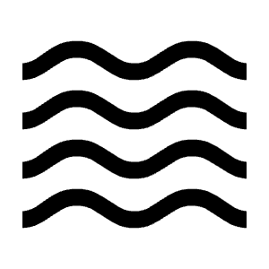 Waves Fill Icon from Outlined Fill - Material Symbols Set