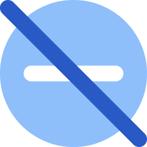 Block Do Not Disturb Off Icon from Core Flat Set