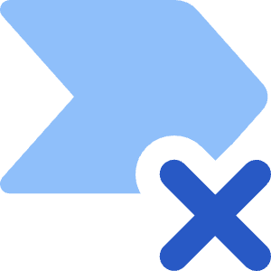 Tag Label Cross Select Shevron Icon from Core Flat Set