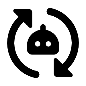 Ai Robot Redo Icon from Rounded Line - Material Pro Free Set