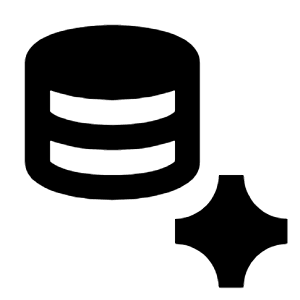 Ai Spark Database Fill Icon from Sharp Fill - Material Pro Free Set