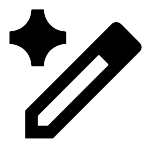 Ai Spark Edit Icon from Outlined Line - Streamline Material Free Set