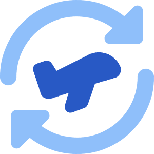Airport Plane Transit Icon from Core Flat Set