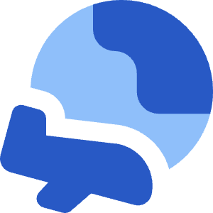 Earth Airplane Icon from Core Flat Set