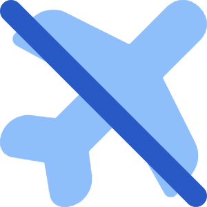 No Flight Airport 2 Icon from Core Flat Set