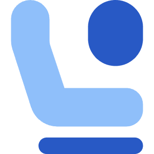 Travel Flight Class Icon from Core Flat Set
