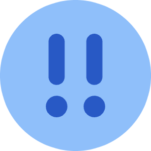 Alert Circle Priority Medium Icon from Core Flat Set