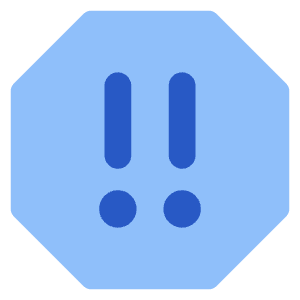 Alert Octagon Priority Medium Icon from Core Flat Set