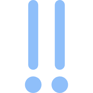 Alert Priority Medium Icon from Core Flat Set