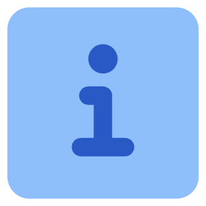 Information Square Icon from Core Flat Set