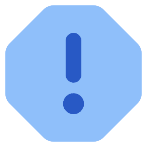 Warning Octagon Icon from Core Flat Set