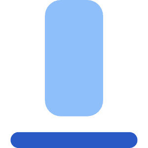 Align Bottom 2 Icon from Core Flat Set