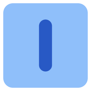 Align Center Vertical Square Icon from Core Flat Set