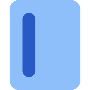 Align Left Vertical Icon from Core Flat Set