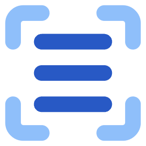 Align Three Horizontal Frame Icon from Core Flat Set