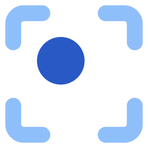 Align Top Left Frame Circle Icon from Core Flat Set