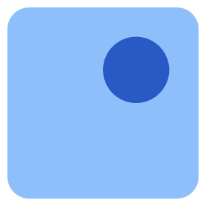 Align Top Right Circle Icon from Core Flat Set