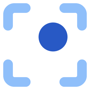 Align Top Right Frame Circle Icon from Core Flat Set