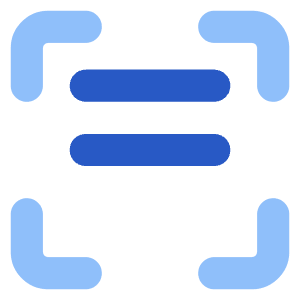 Align Two Top Frame Icon from Core Flat Set