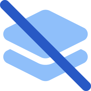 Layers Platforms Hide Clear Icon from Core Flat Set