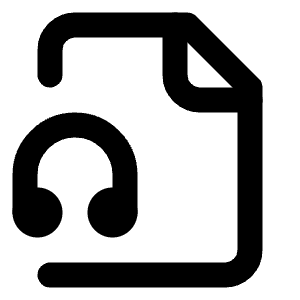 File Audio 2 Icon from Lucide Line Set