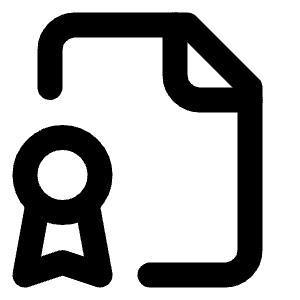 File Badge Icon from Lucide Line Set